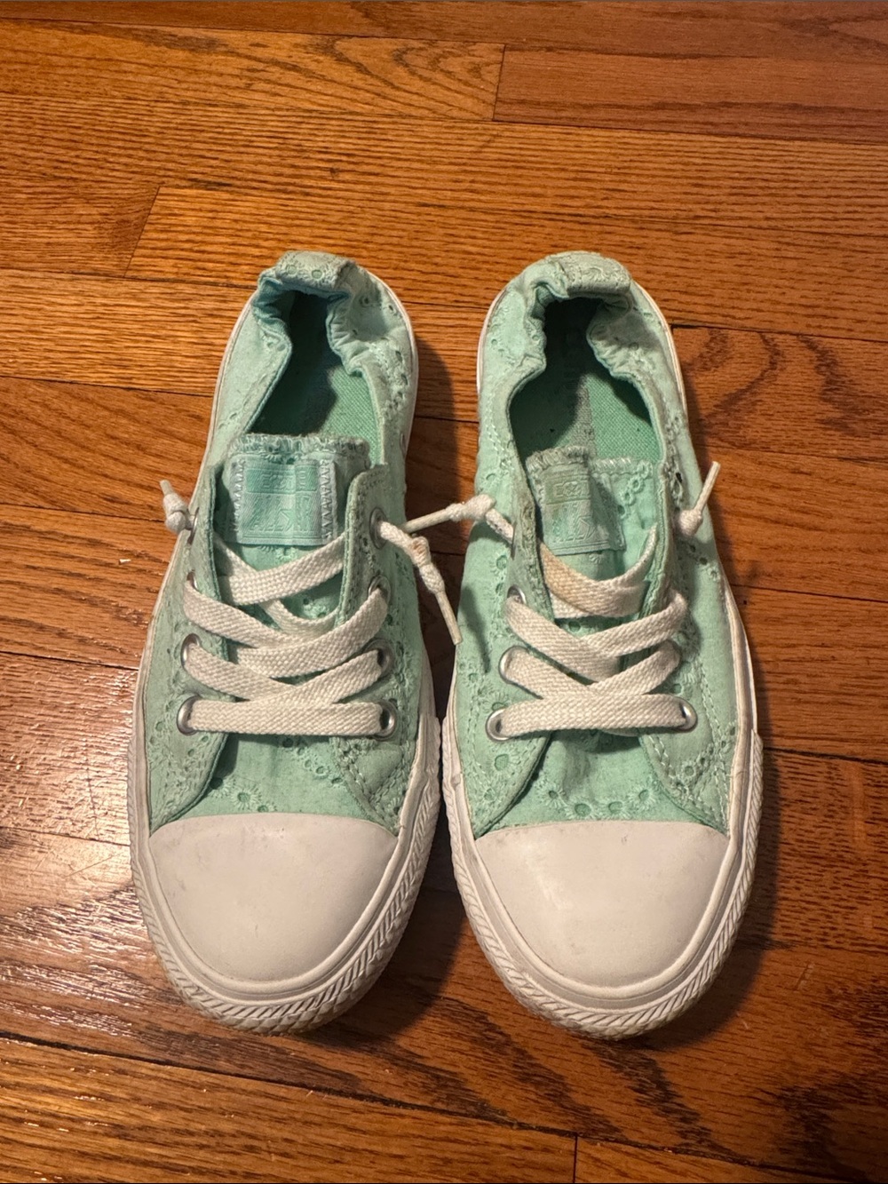 Mint Green Converse Sneakers